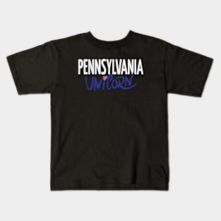 Pennsylvania Unicorn Kids T-Shirt